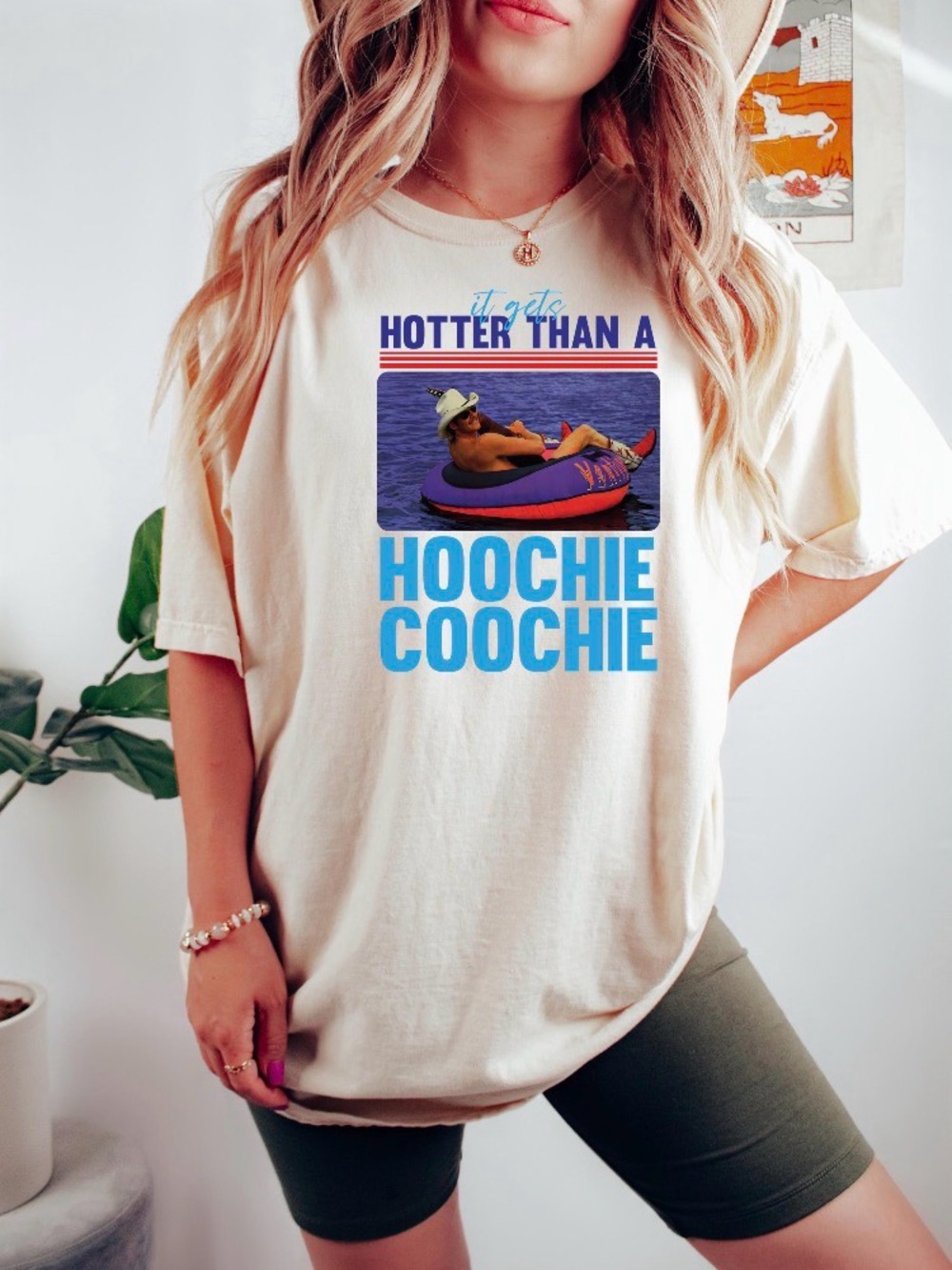 Hotter Than A Hoochie Coochie Summer Shirt, 90s Country Music Legend T-Shirt